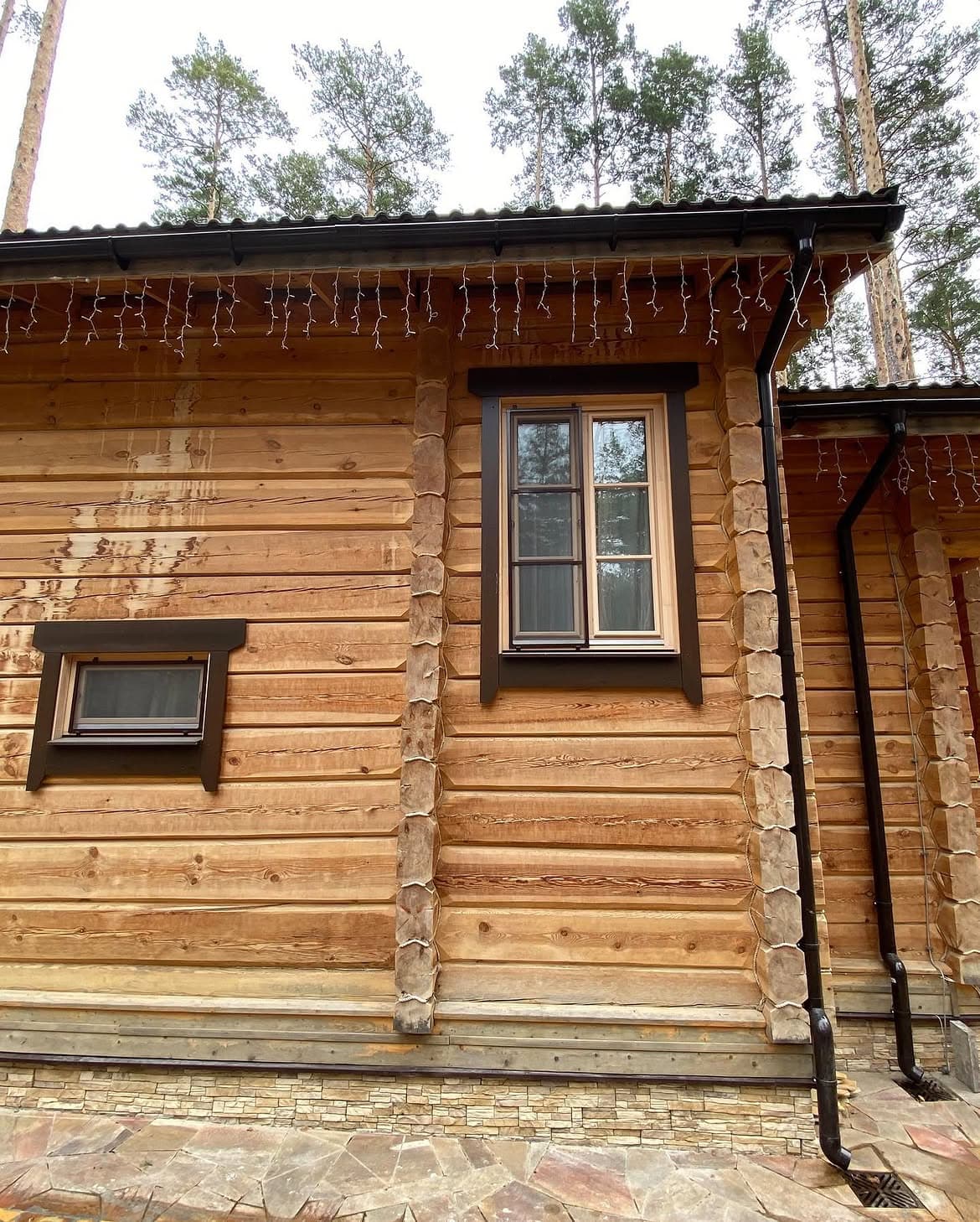 Реставрация дома из лафета, «Финский залив» — фото